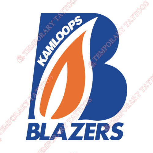 Kamloops Blazers Customize Temporary Tattoos Stickers NO.7505